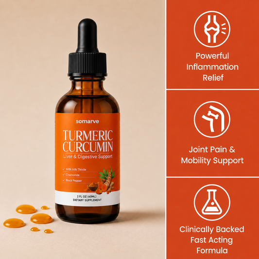 Turmeric Curcumin & Milk Thistle Inflammation Support Liquid Drops