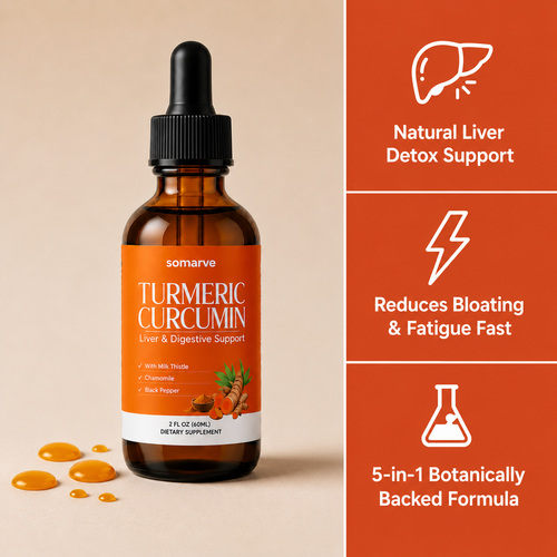 Turmeric Curcumin & Milk Thistle Liver Support Liquid Drops